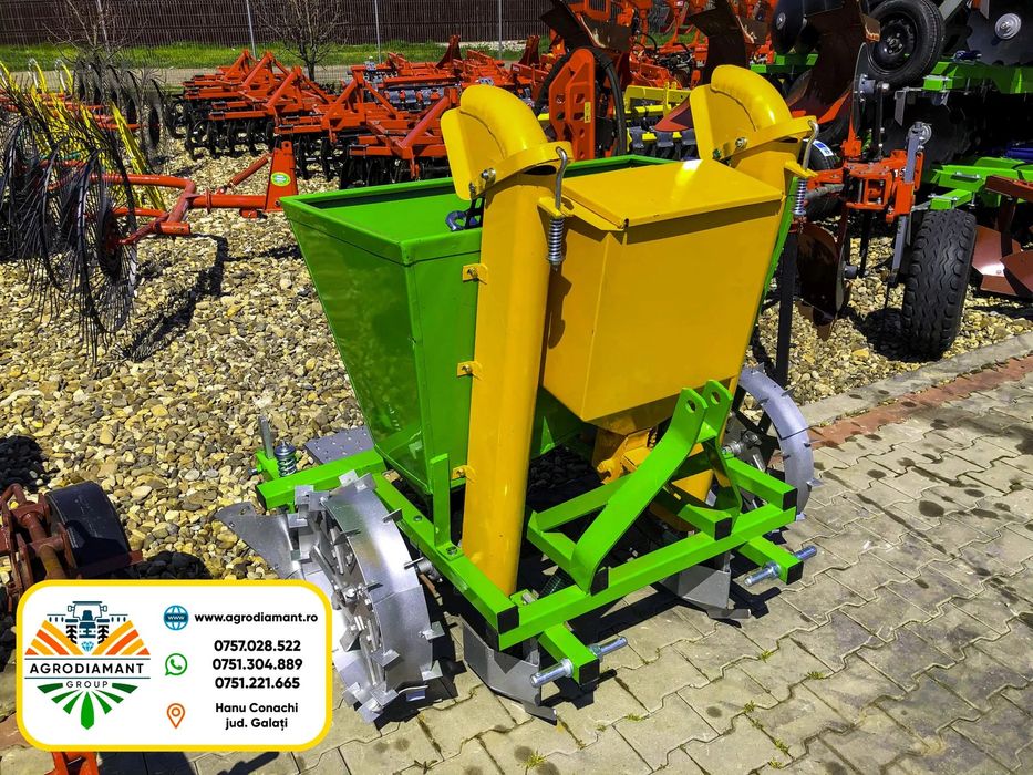 BOMET GEMINI masina de platat cartof POLONEZA pe 2 randuri cu fertilizare NOI de la producator, cu fertilizare