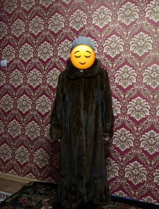 Норковая шуба миди