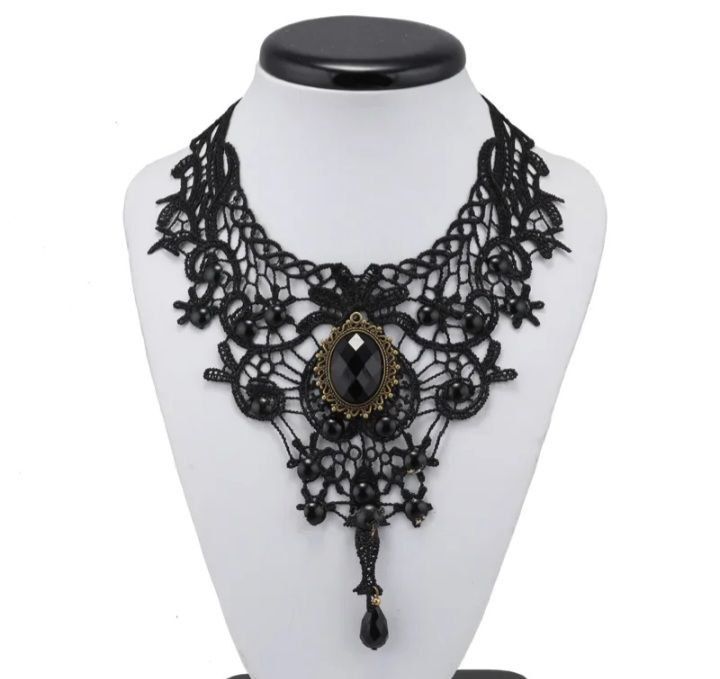 5 видов колье-чокеров и крупная стильная цепь 2 цвета..