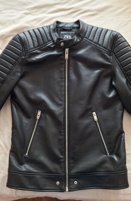 Мъжко кожено яке Zara - чисто ново