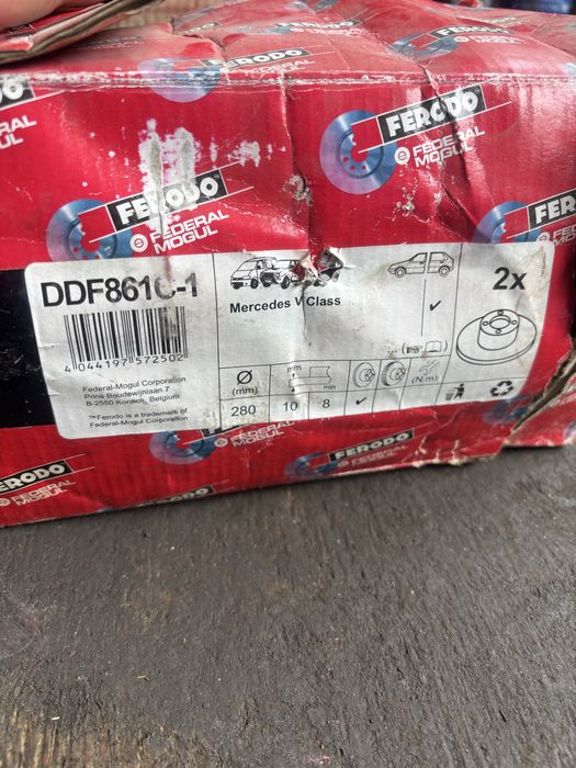 Set 2 Discuri frână spate Ferodo DDF861C Mercedes V-Class / Vito