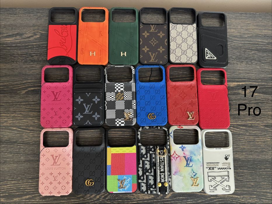 Husa iPhone 17 Pro - Gucci / Hermes / LV / Dior / Louboutin / Apple -