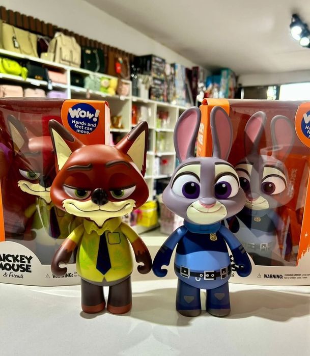 Set 2 figurine, jucării Zootopia, Nick și  Judy