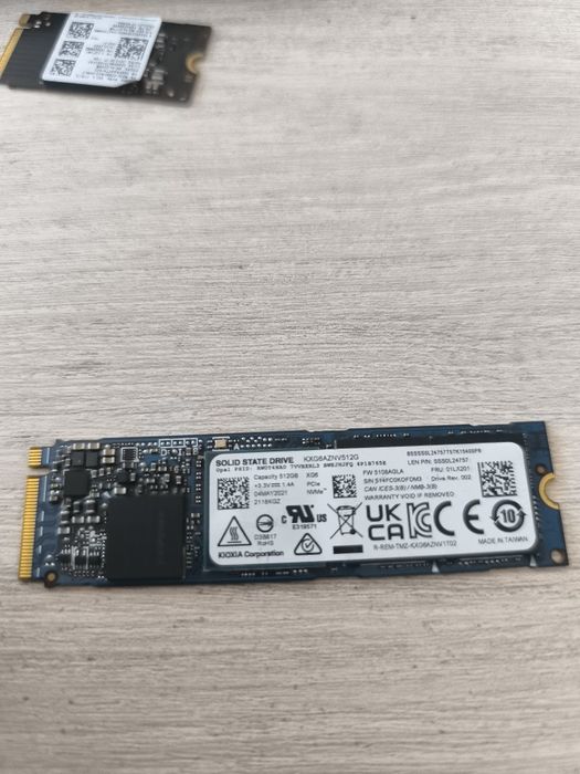Срочно продам ssd Nvme M2 512 GB gen3x4 б.у в идеальном состоянии