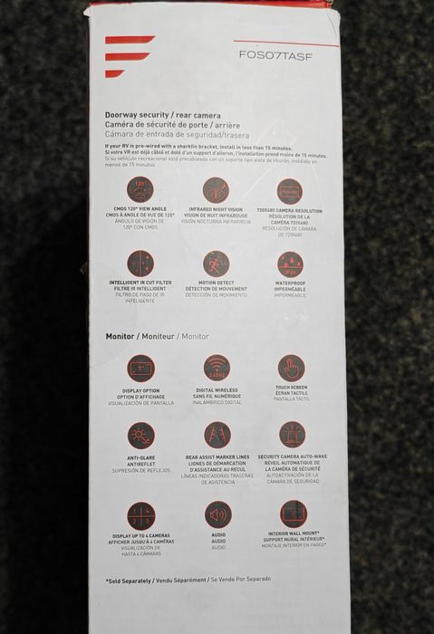 Furrion Vision S Wireless RV Backup Camera System  7" Monitor