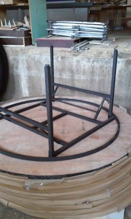 Masa rotunda de 2metri, pentru 12-14 persoane, pliabila, restaurant