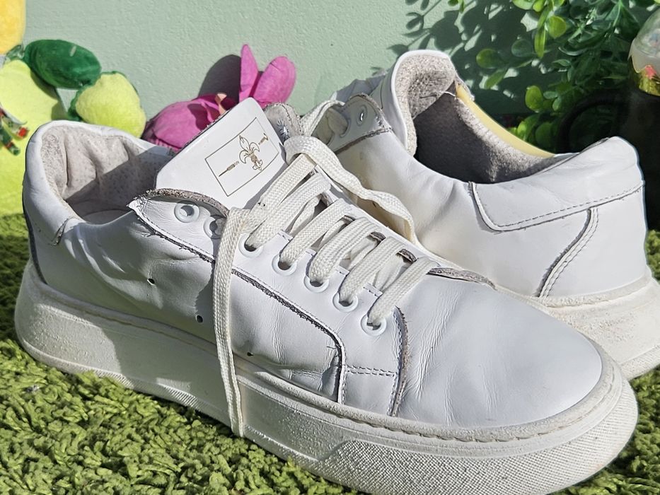 Италиански мъжки кецове от кожа N42