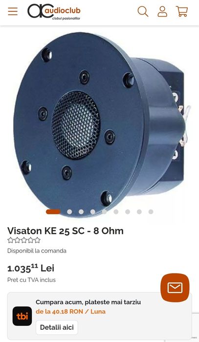 Vând boxe Visaton Concorde Mk3