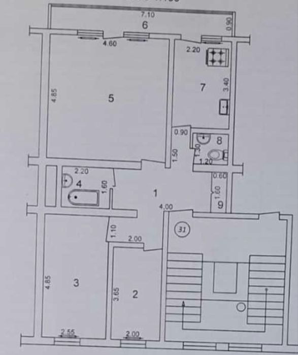 Срочна продам свой квартира 3 ком