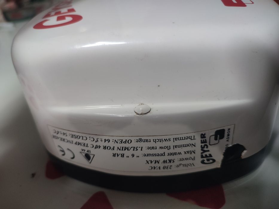 Instant geyser de 5 kw