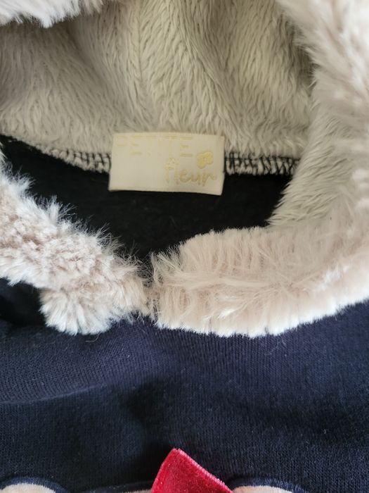 Ватирано комплектче с калцуни Petite fleur