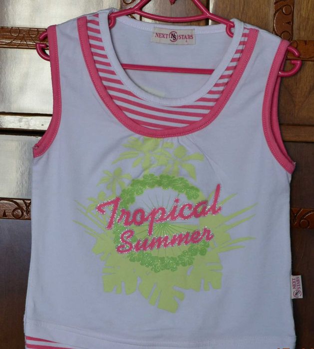 Set Maiou + pantaloni Tropical Summer