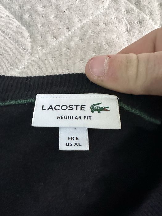 Lacoste Wool Crew Neck Sweater вълнен пуловер