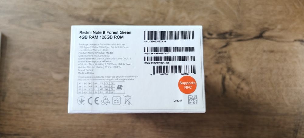 МОБИЛЕН ТЕЛЕФОН REDMI NOTE9  4/128