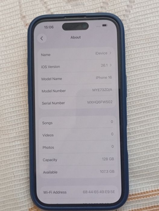 Vând iPhone 16 128g