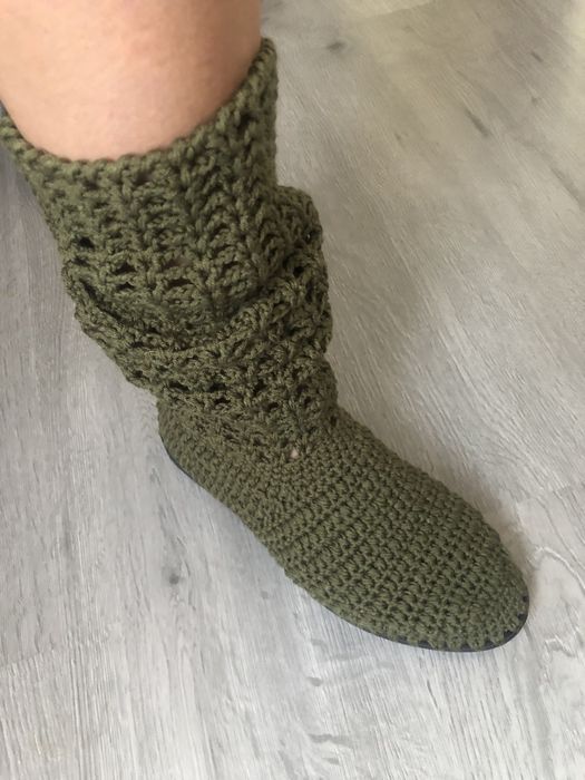 Vand cizme crosetate manual