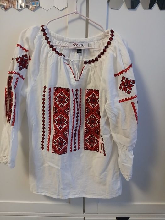 Bluză tradițională fete, Dial, mărimea 7-8 ani (122-128)