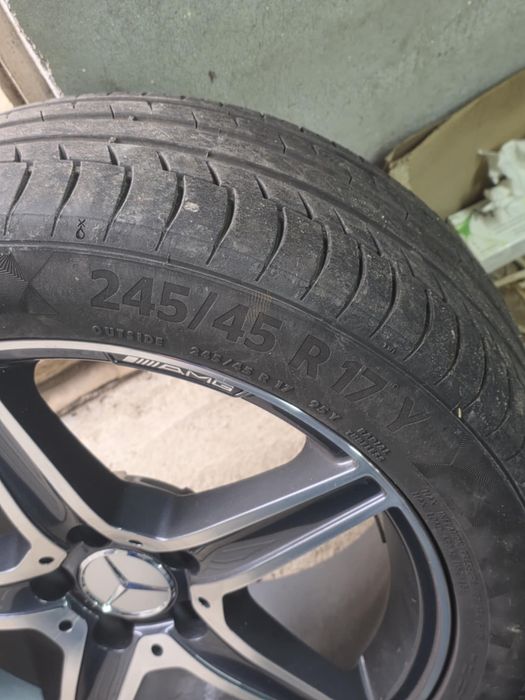 Vand Jante Mercedes R 17 cu cauciucuri/anvelope de vara!!