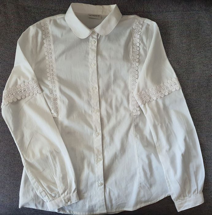 Bluza / camasa alba scoala , fete, 158-164