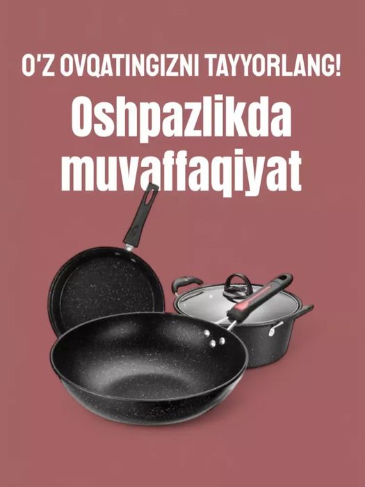 Zanglamas po‘lat qozonlar to‘plami — 3 o‘lchamda

 Asosiy xususiyatlar