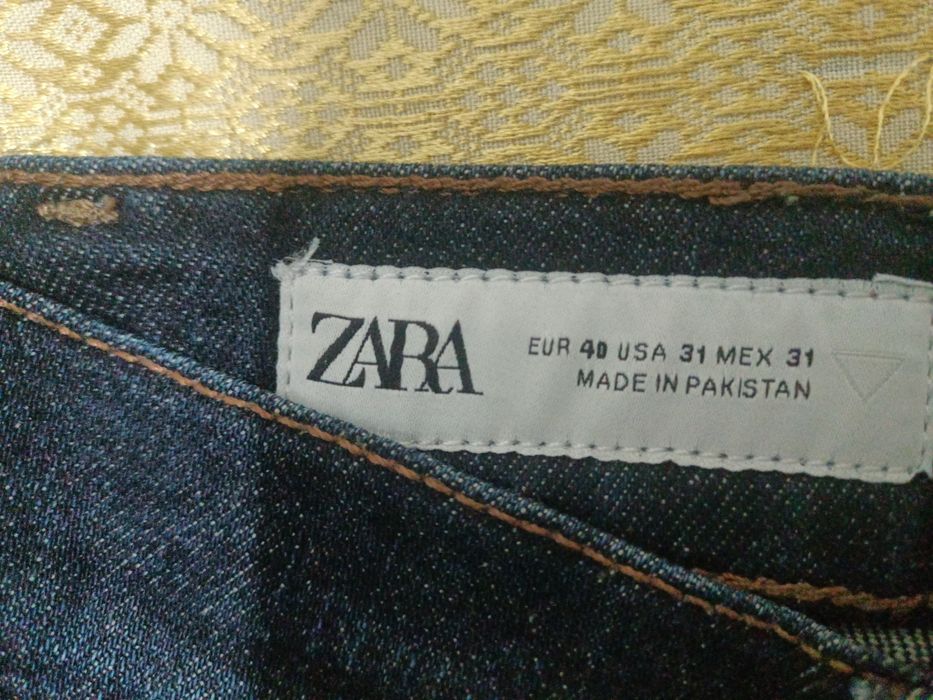 Джинсы slim fit  синний