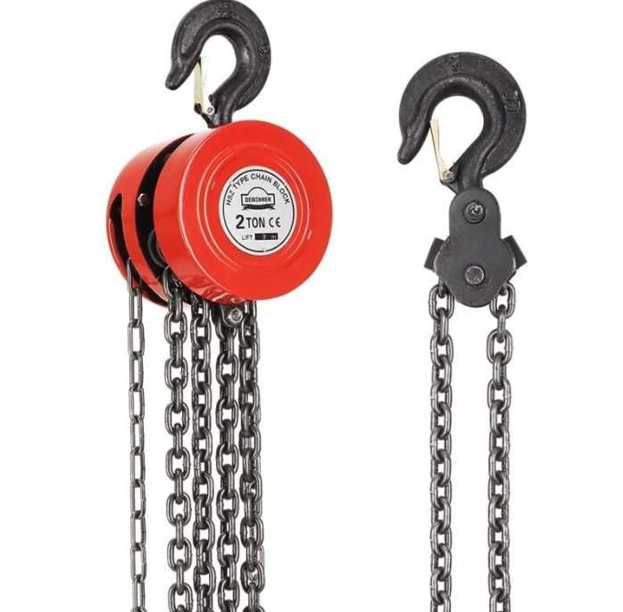 Ръчна верижна Лебедка с верига 3 метра - 1 тон ,2 тона и 3 тона