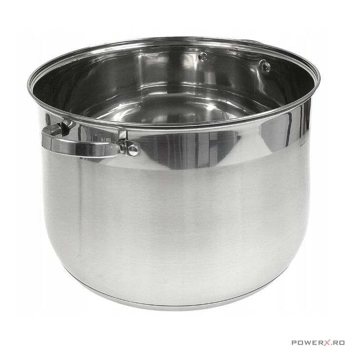 Oala din inox cu capac din sticla, 34cm, fund termic multistrat, 22.4l