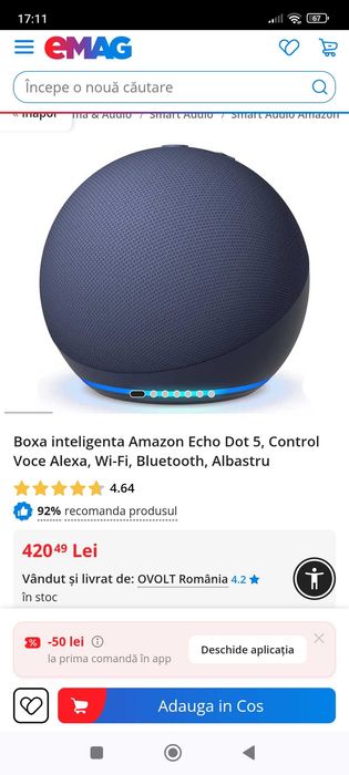 Boxe Echo Dot noi