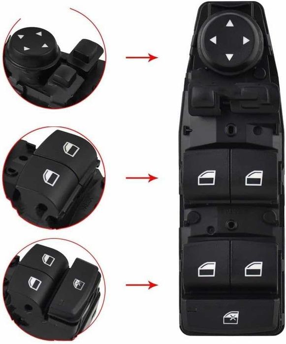 Панел бутони ел.стъкла BMW 5 6 серия F06 F07 F10 F11 X3 F25 2009г-2017