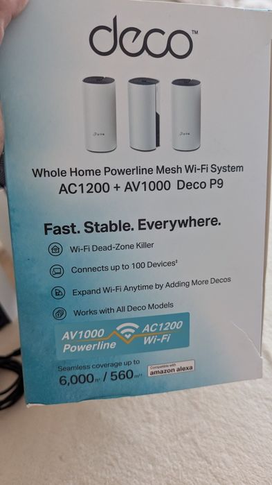 2 Router Deco p9 powerline aproape noi în garanție