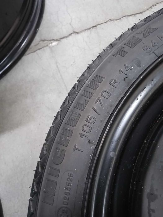 6 - 1 бр. Стоманени джанти 14" 4x100 с гуми 105/70R14 Seat Ibiza