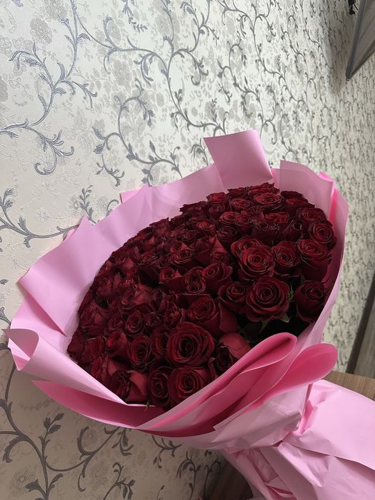 Большой букет 101красных роз