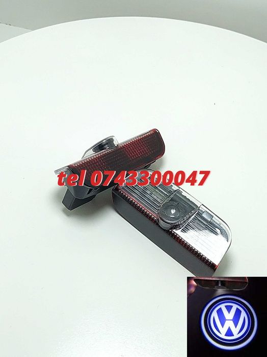Set Lampi Portiera Logo Vw 3D 2 Bucati Canbus led portiere
