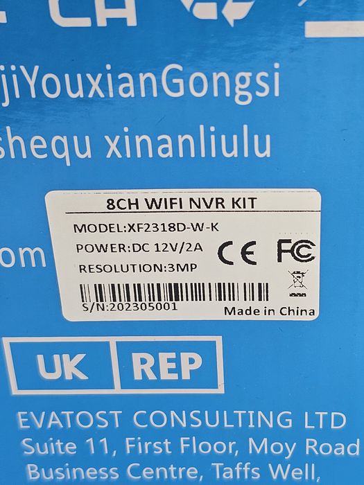 Kit de supraveghere video Wifi pentru exterior REIGY 3MP cu spotlight,