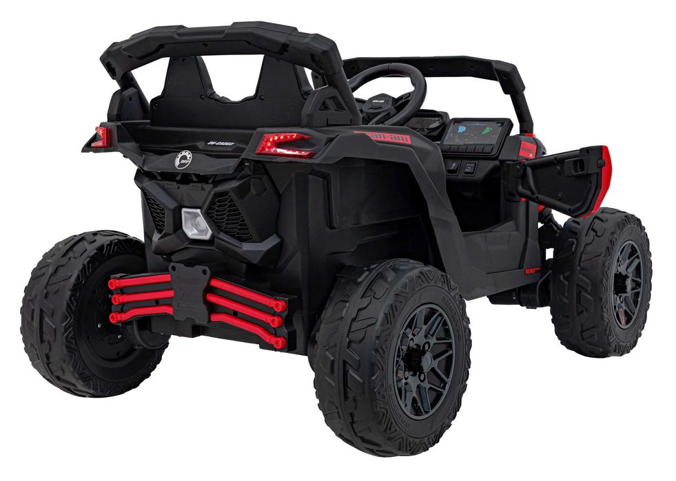 UTV electric pt copii Can-Am Maverick 24V 800W 4x4 (CA003) Rosu