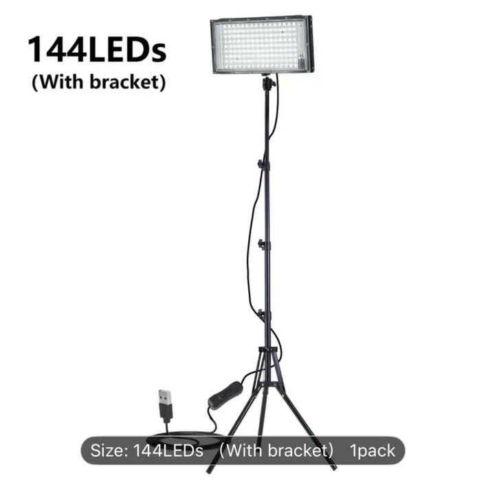 Лед фенер със 144 леда със стойка