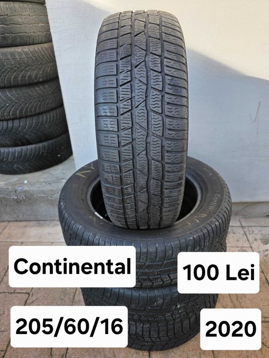Set 4 anvelope Continental 205/60/16 MS 2020 Audi A4 BMW Seria 3 Ford Focus