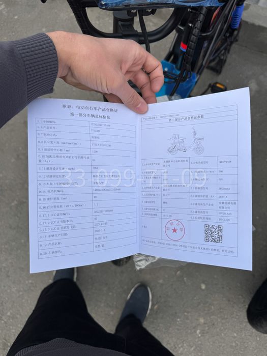 Электровелосипед Monster 60V | До 160 км | Идеально для доставки