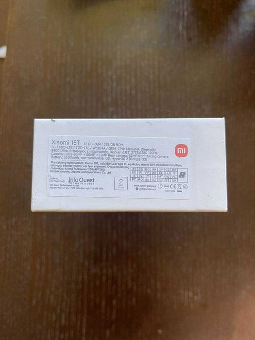 Xiaomi 15T 5G Black 12GB RAM 256GB НОВ! Неразопакован!