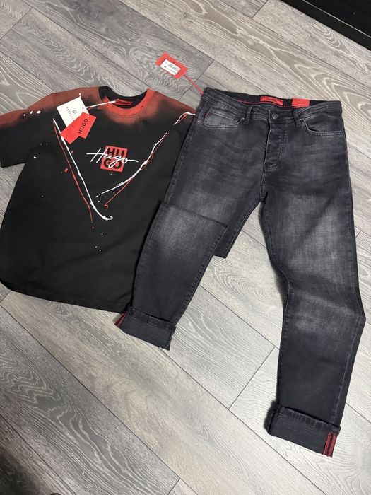 Blugi barbati dsq2 diesel hugo 2 piese tricou si blugi 300 lei