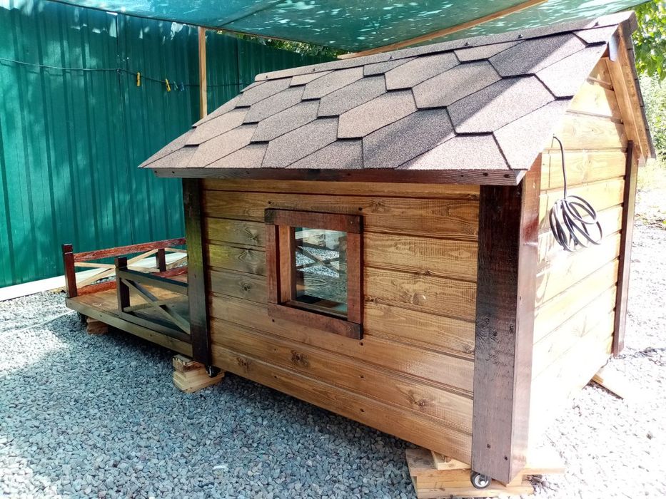 Будка для собаки с верандой. Премиум класс.