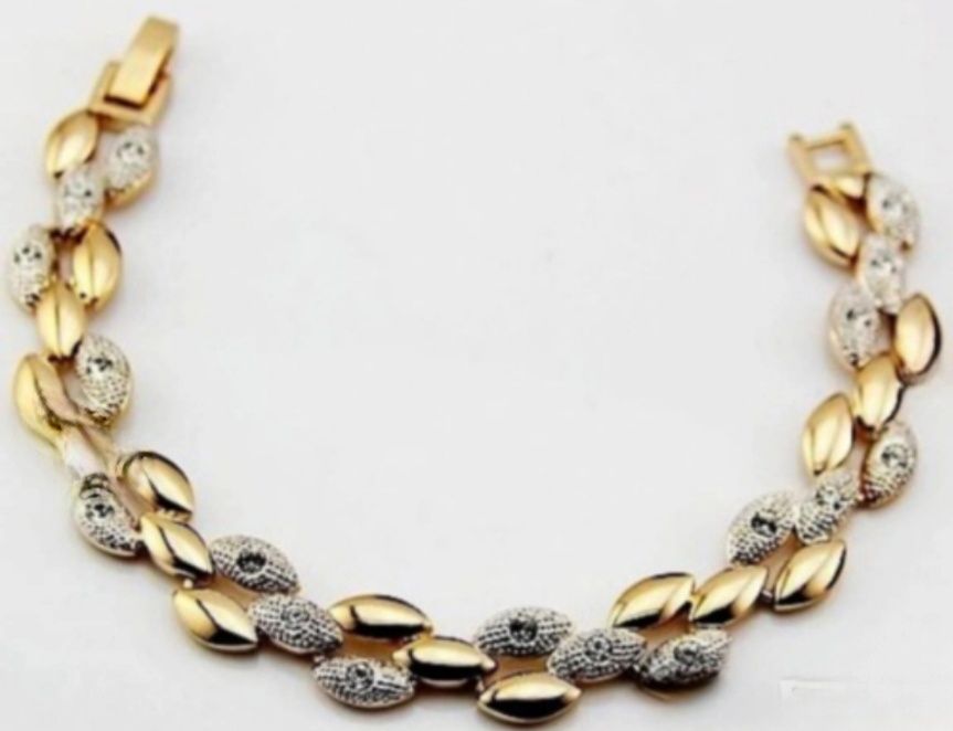 Разкошна гривна 9к попълнено злато с цирконии 25 лв.