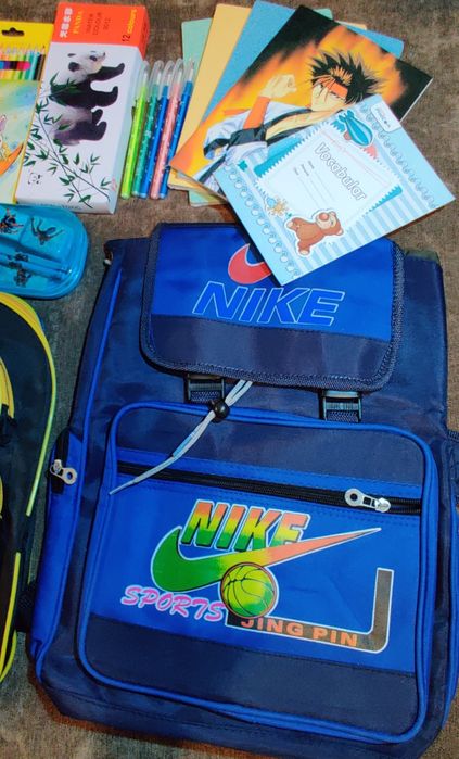 PACHET Rechizite Școală Ghiozdan Caiete Copii NOI