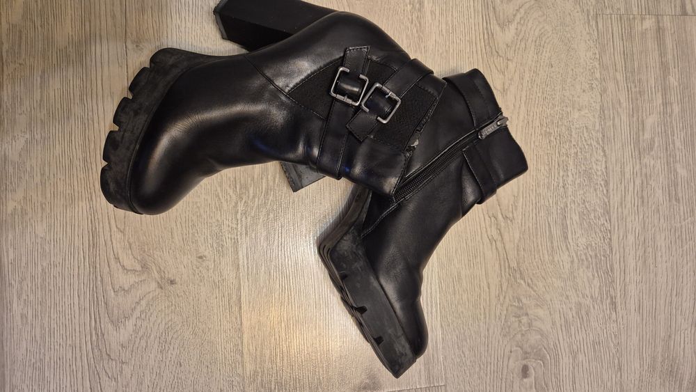 Ботильоны демисезонные кожаные