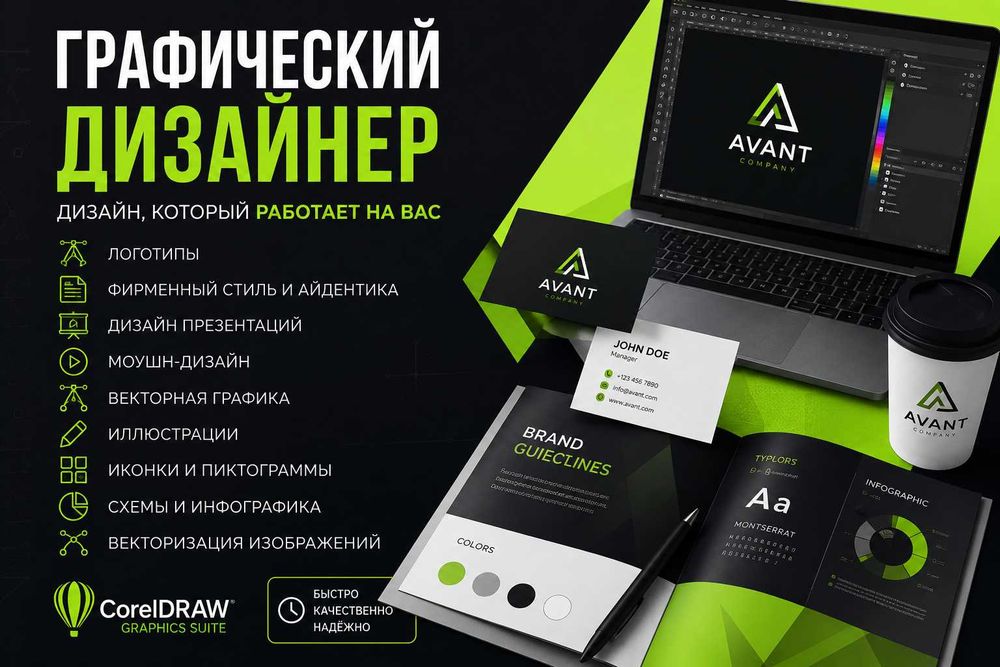 Дизайн карточек товаров Инфографика Логотипы