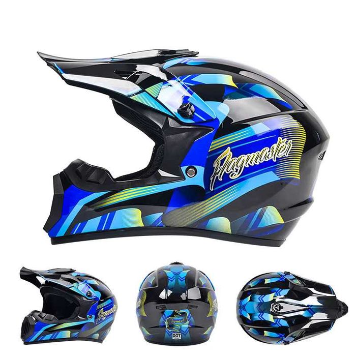 Casca Moto Enduro Cross ATV - S / M / L / XL - Albastru