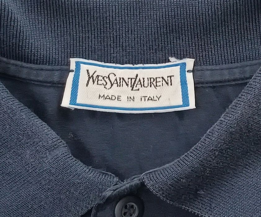 Yves Saint Laurent оригинална тениска L памучна поло фланелка