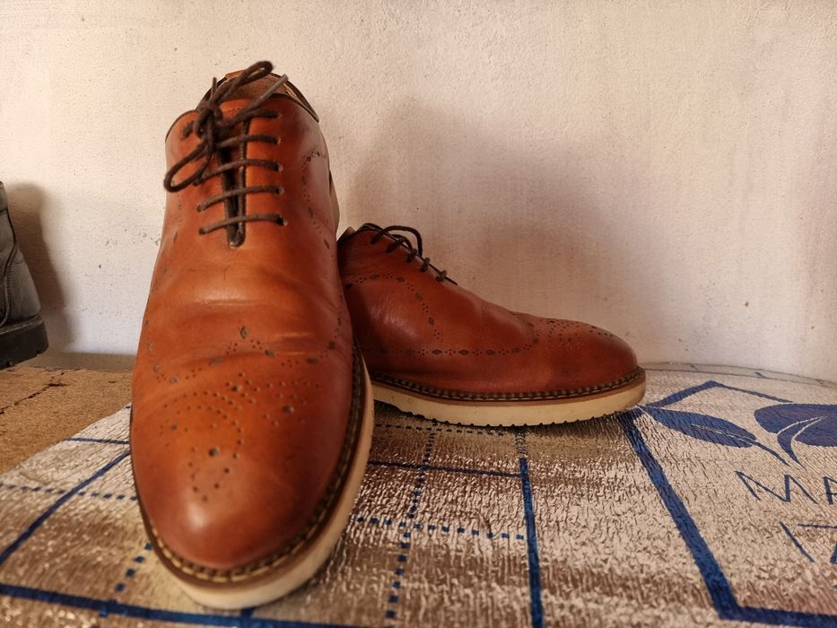 Кожаные ботинки импортные