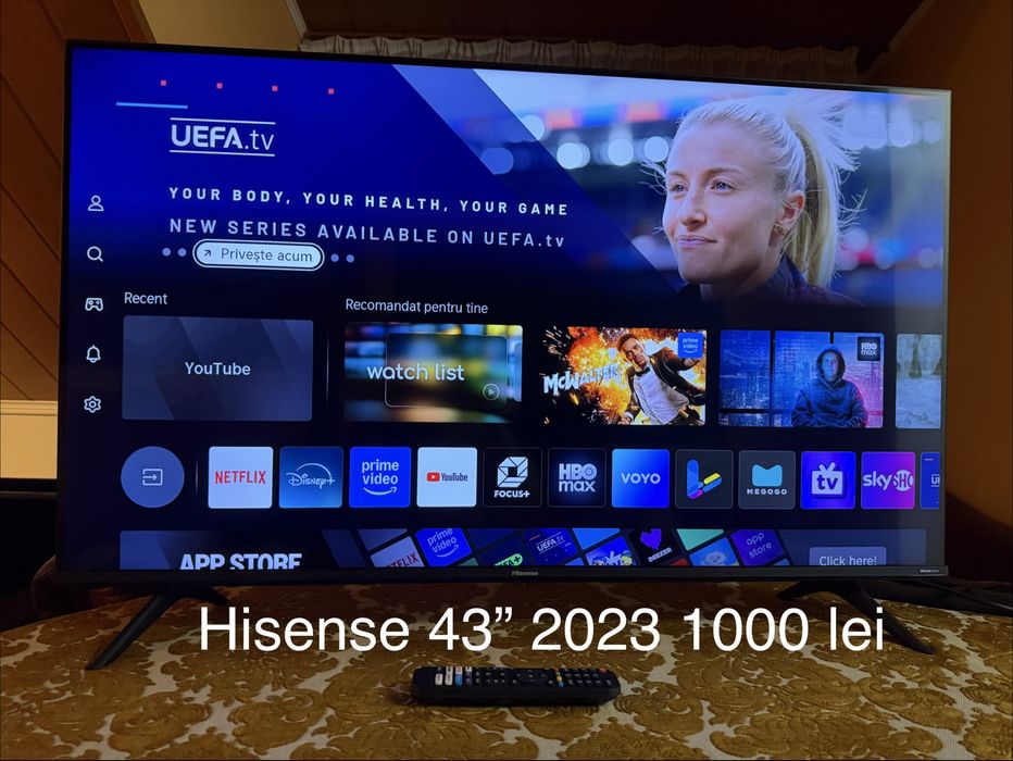 Tv Hisense 43” 108cm 4K Smart TV