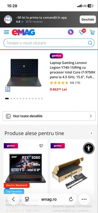 Lenovo Legion Y740 – i7 / RTX 2070 Max-Q 8G / 16GB RAM / 1TB SSD M.2